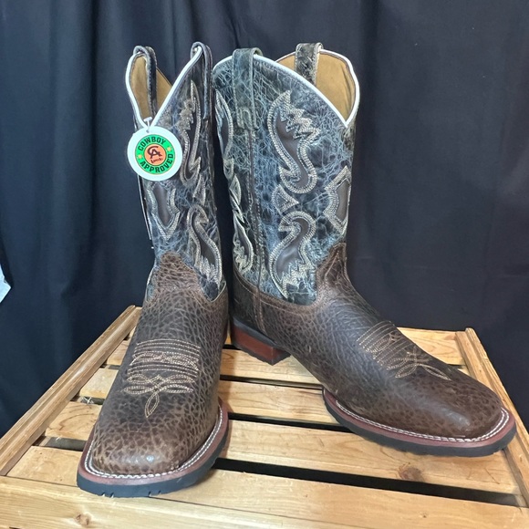 #8608. Laredo Men's Smoke Creek Blue Western Boots. Size 12D